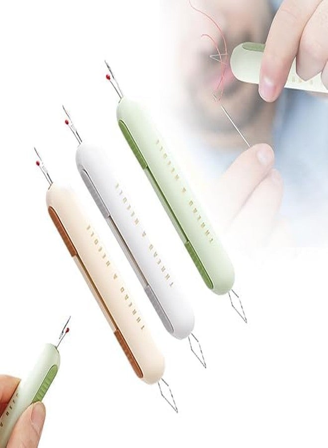 GEMSY أداة Gemsy 2 في 1 لضم الإبرة، وفتاحة الدرزات، وضم الإبرة، وأداة إدخال ضم الإبرة، وأدوات خياطة للتفصيل، وفتاحات درزات لضم الإبرة والخياطة - Image 1